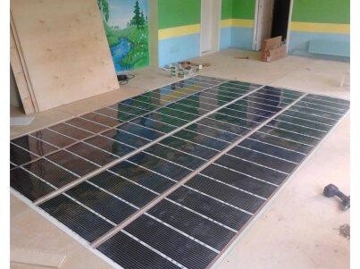 Монтаж инфракрасных пленочных теплых полов