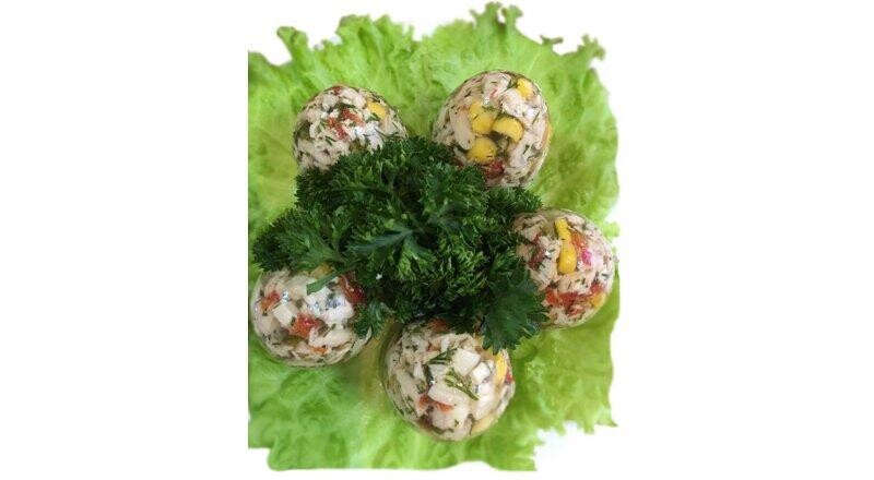 Холодная закуска «Яйцо Фаберже»