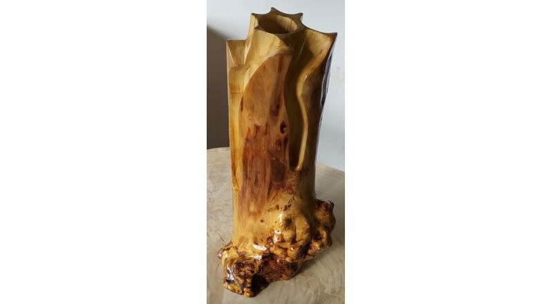 Ваза деревянная