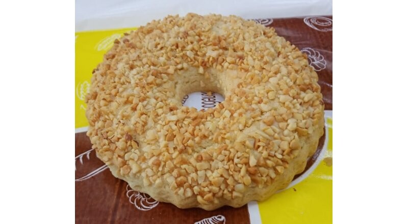 Кольцо песочное с орехом