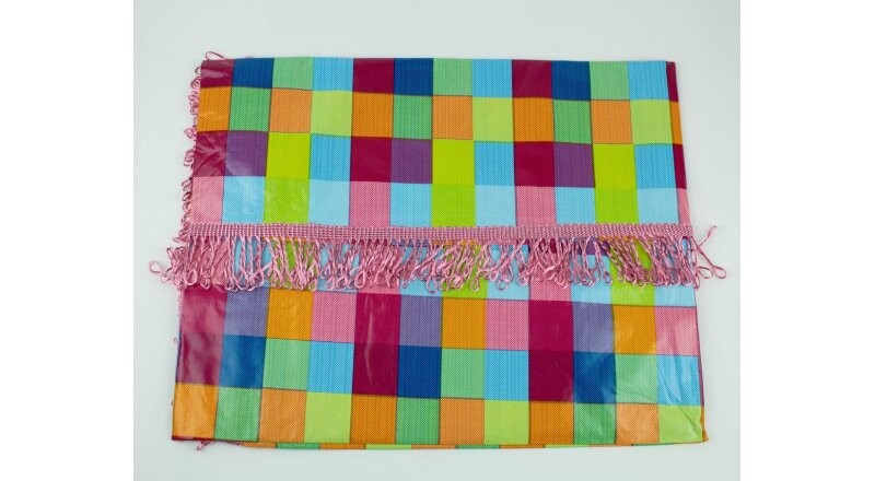 Скатерть «Клетка с бахромой»