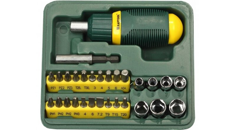 Набор отверток «Kraftool» с битами