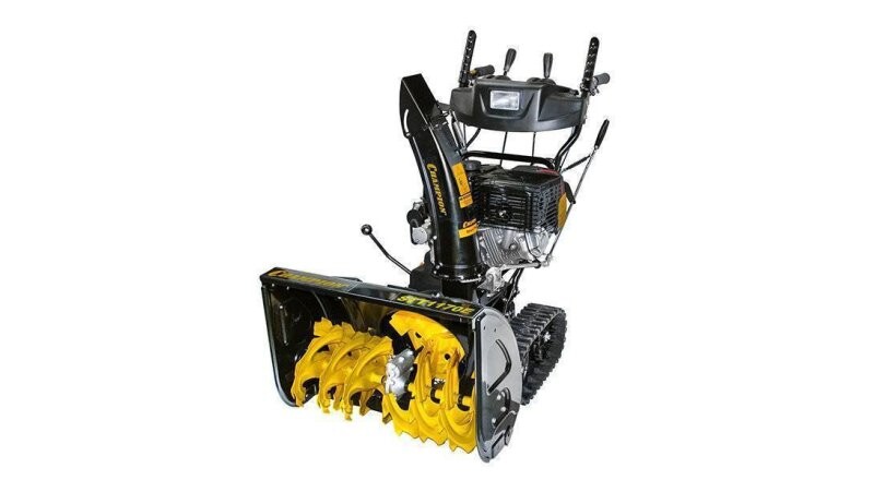 Снегоуборщик бензиновый «CHAMPION STT1170E» на гусеницах