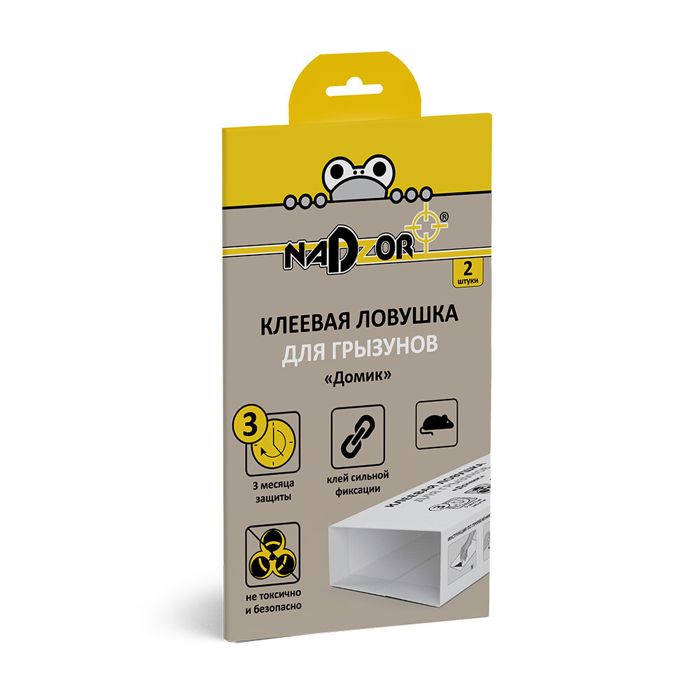 Средство от крыс и мышей клеевая ловушка «Домик  Nadzor»