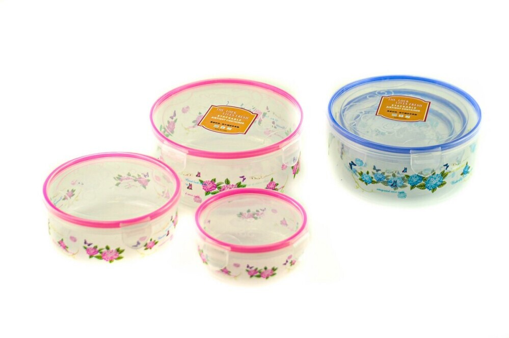 Контейнер для продуктов с защелками «Цветы»