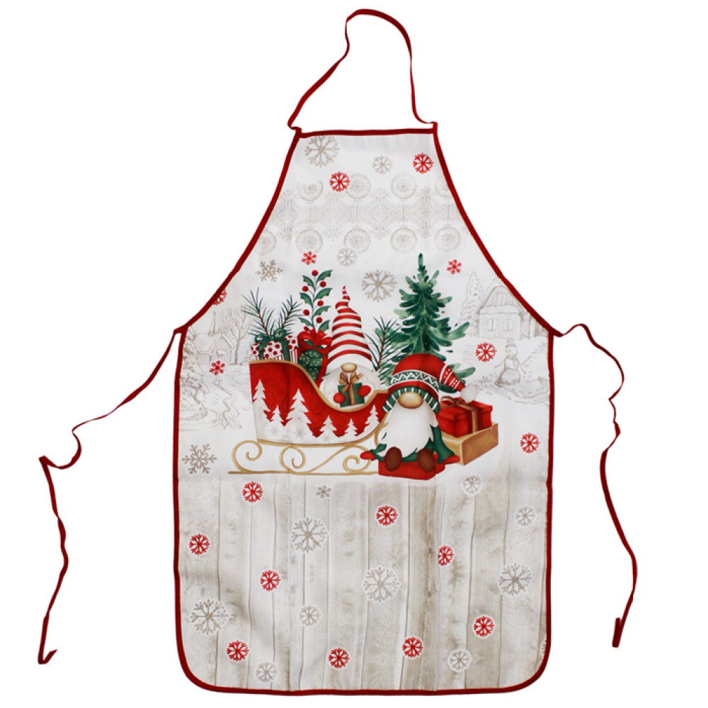Фартук кухон. НГ  Рождественские гномы  51х76см