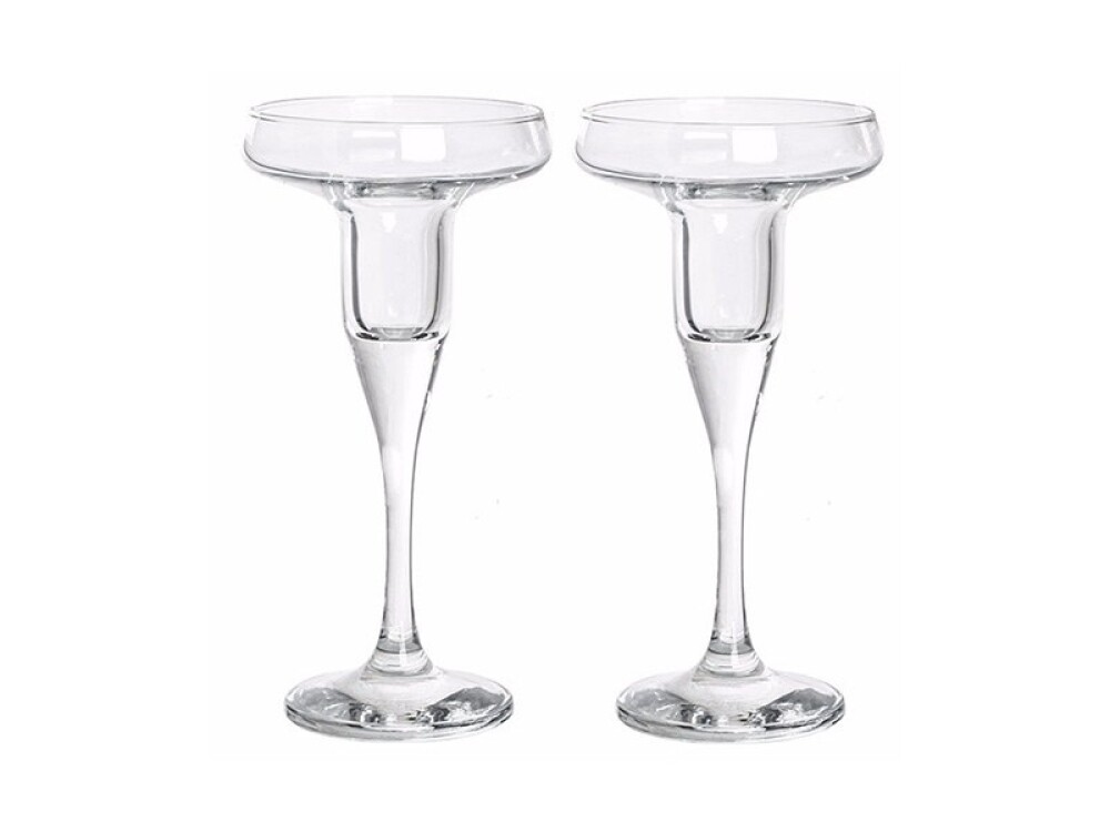 Подсвечник стекло 1 свеча  Бейзик