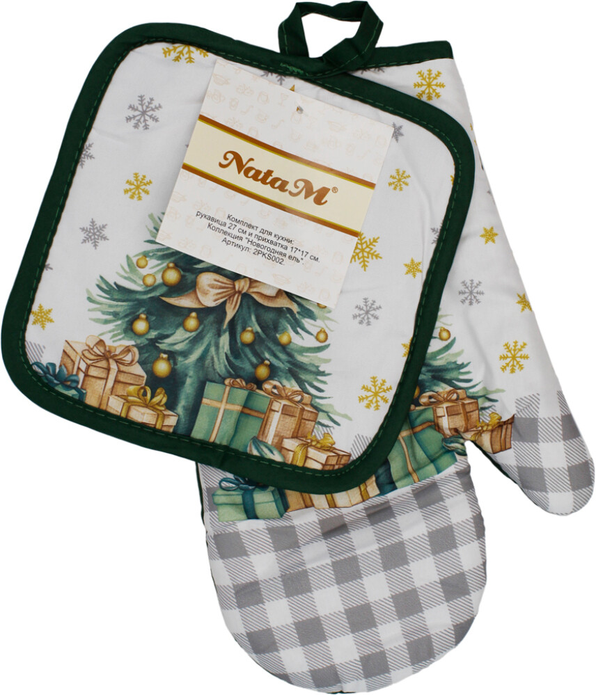 Прихватка рукавица под новогодняя  Новогодняя ель