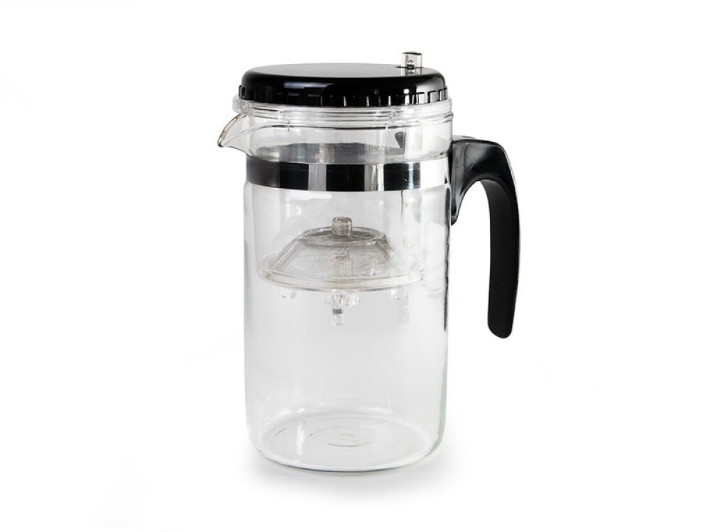 Чайник заварочный стекл. со стекл. колбой 750мл 112-002