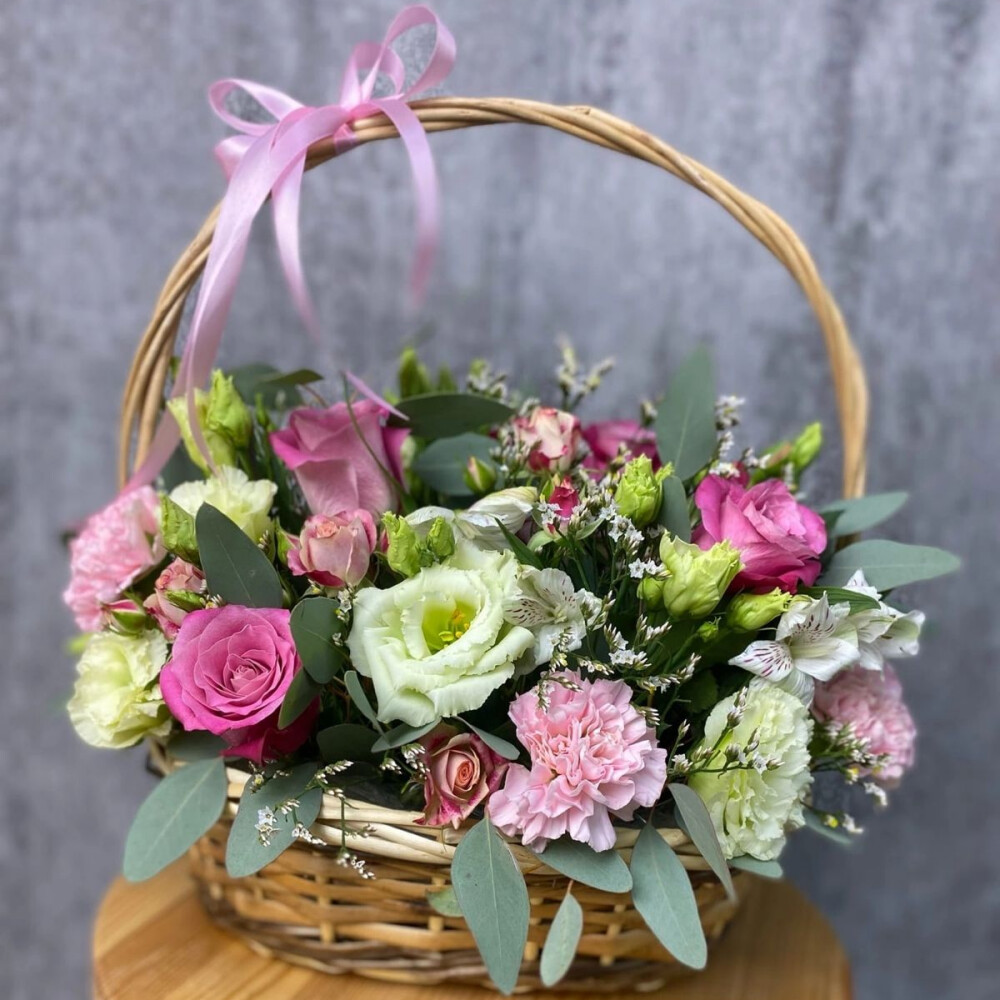 Корзина цветов «Микс»