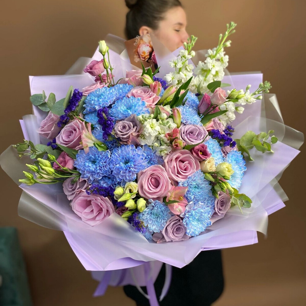 Букет микс «Розовая вода»