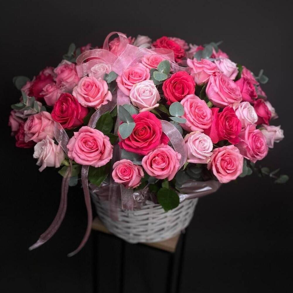 Корзина «Розовые мечты»