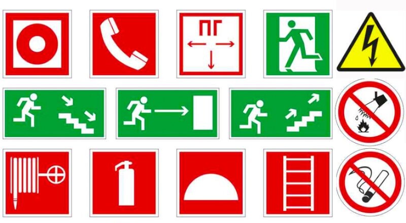 Знаки пожарной безопасности