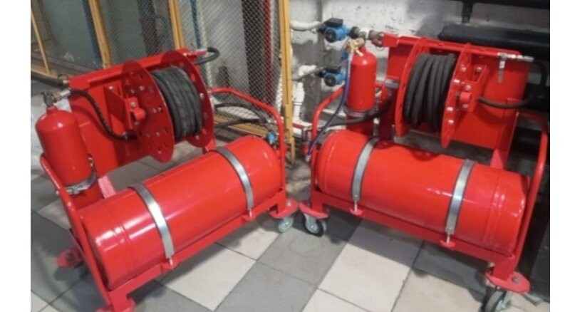 Модульная установка пожаротушения тонкораспыленной водой с ручным запуском «МУПТВ-50-Р»