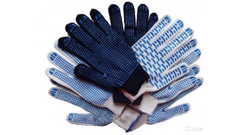 Перчатки х/б с ПВХ 5 нитей