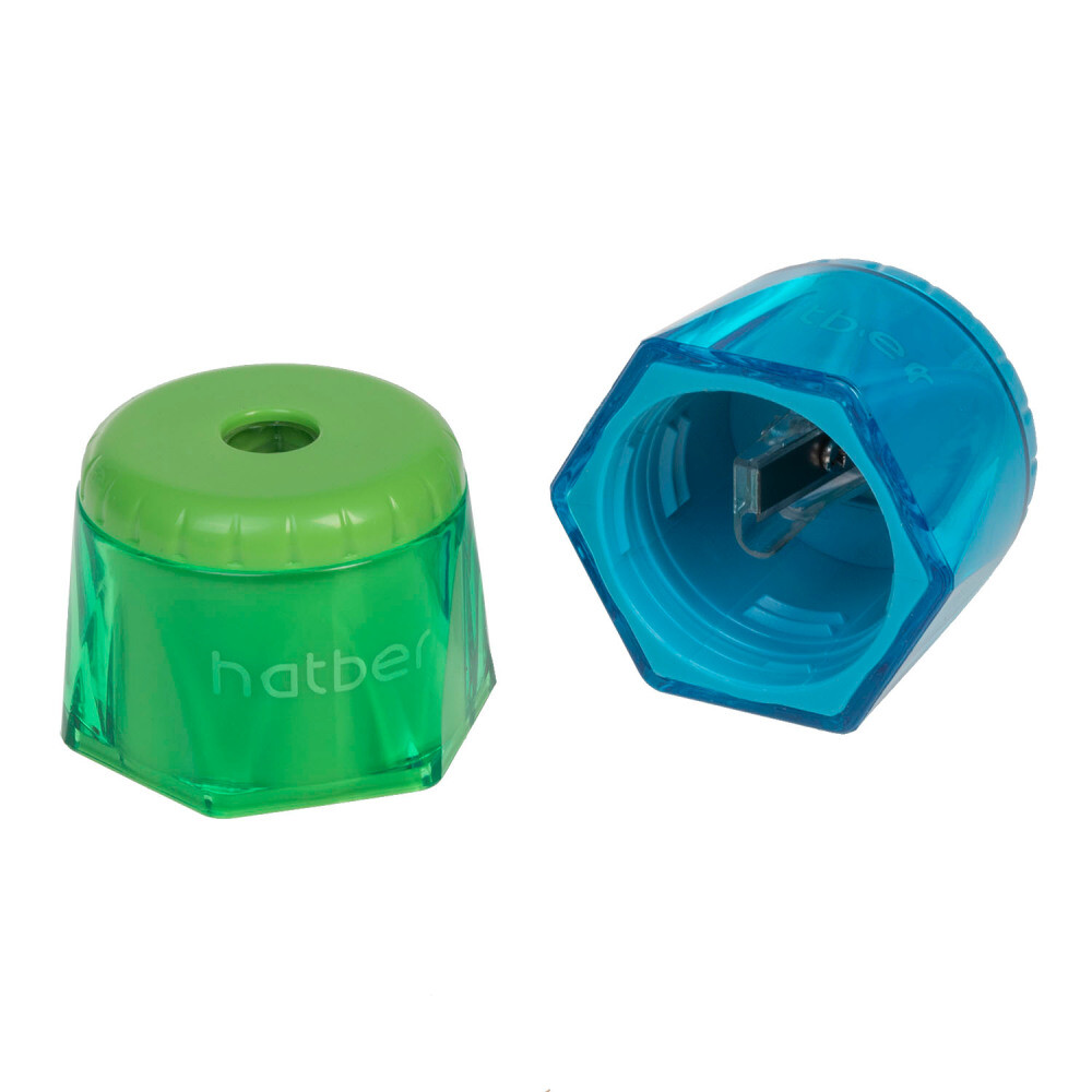 Точилка-крышка пластм. 1 отв.  ROTOCAP  ассорт. HATBER