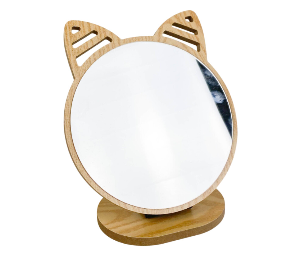 Зеркало настольное 14см МДФ с ушками