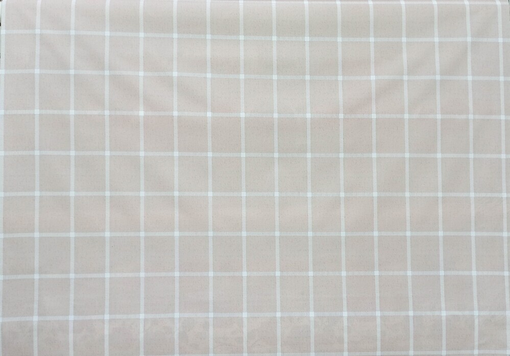 Клеенка ПВХ на тканевой основе 1,37х20м  Скатерть  беж. метраж