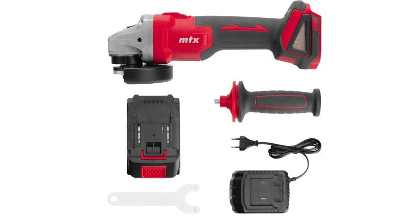 Аккумуляторная угловая шлифовальная машина «MTX AGB-BL-20-125»