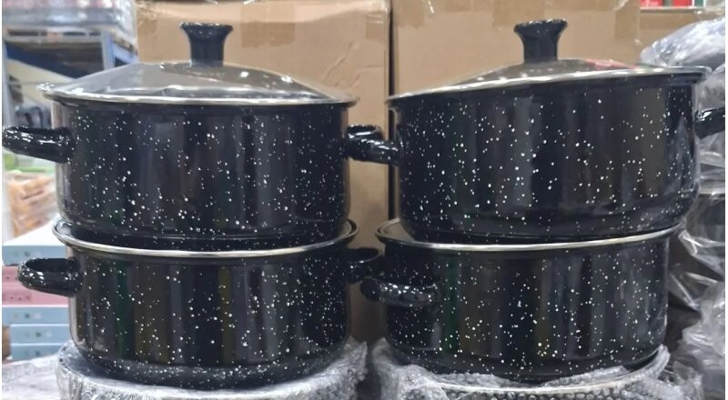 Кастрюля из эмалированной стали