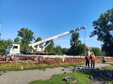 В Дальнем Куйбышево продолжается благоустройство территории с устройством искусственного дорожного сооружения через реку Аба