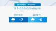 Какой будет погода в Новокузнецке в вторник, 25 ноября?