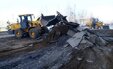 В Кузбассе начали резать асфальт